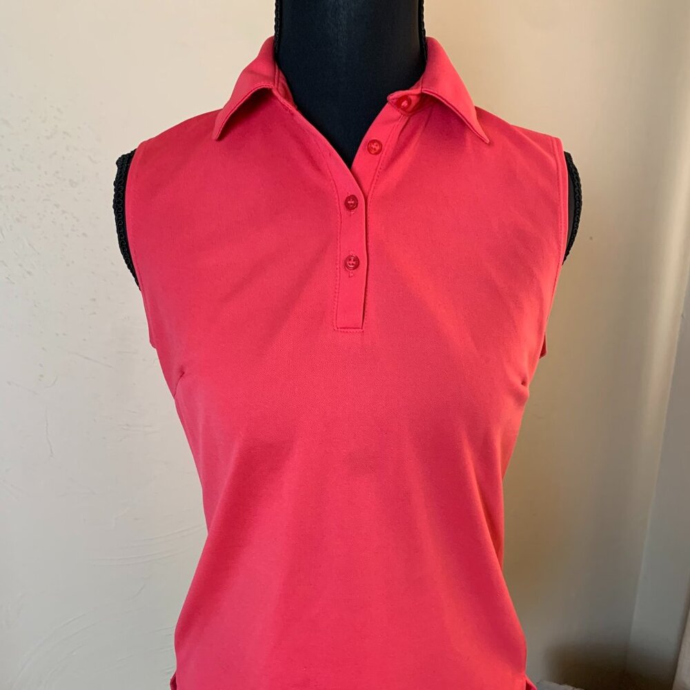 Lady Hagen Womens Sleeveless Golf Polo, Size XS, Red